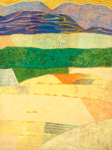 Ouar Zazate revisited – the oasis (2001) | oil painting – 135x100cm – #79323