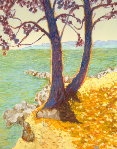 Trees at Capo d’Orso, Sardinia (2012) | oil painting – 100x80cm – #79670
