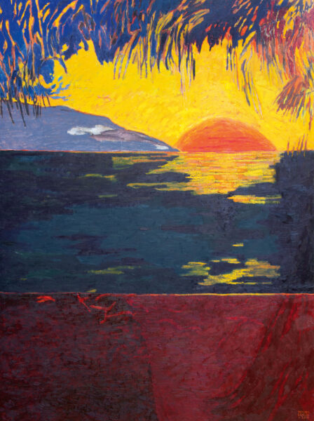 Tahiti Sunset (2018) | oil painting – 160x120cm – #80048