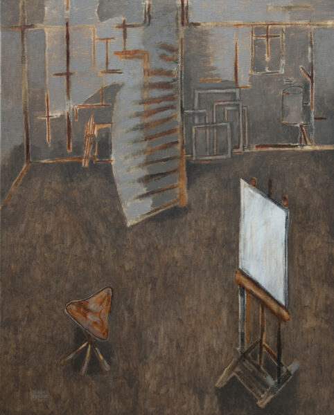 Het Verlaten Atelier In De Tweede Lockdown (2020) | oil painting – 100x80cm – #90029